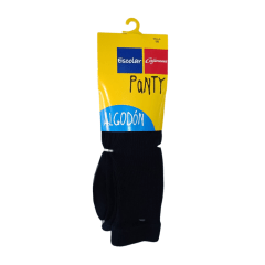 Panty acanalada algodon azul