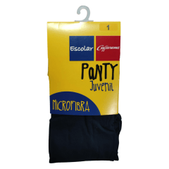 Panty juvenil microfibra azul