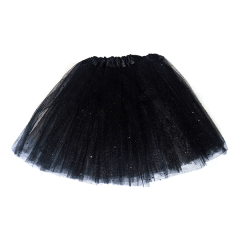 Tutu negro con escarchilla
