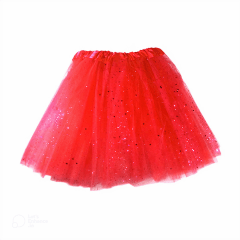 Tutu rojo con escarchilla