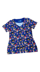 Top  Chicas Superpoderosas CAPS azul rey