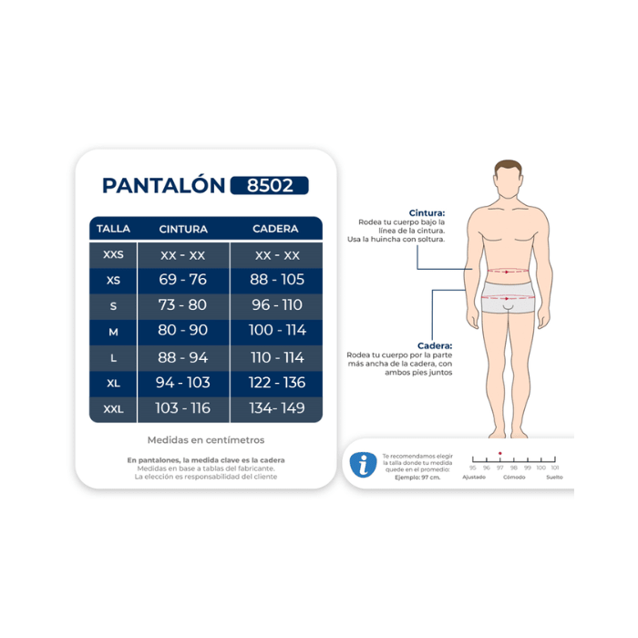 Pantalon clinico hombre MATRIX 8502 MAEVN Azul rey4