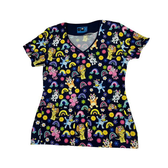 Top clinico Bluey CAPS azul marino1