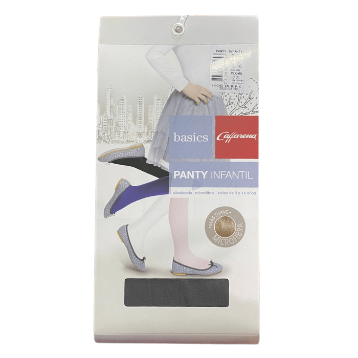 Panty microfibra infantil gris1