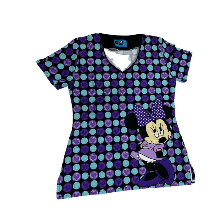 Top clinico Minnie CAPS azul marino1
