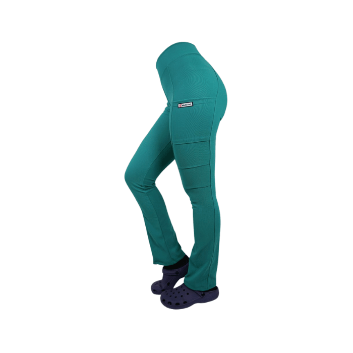 Calza spandex 2 bolsillos TURQUESA1