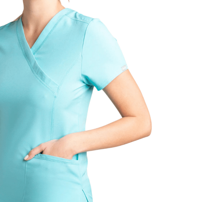 Top clinico sport stretch MT-S03 turquesa SCORPI2