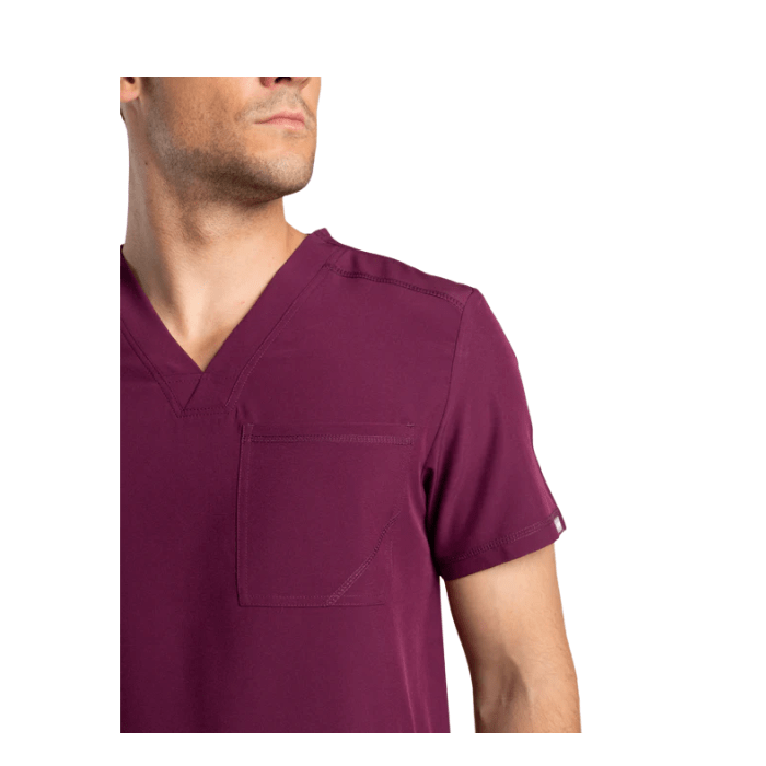 Top clinico hombre SPORT STRETCH SCORPI Burdeo2