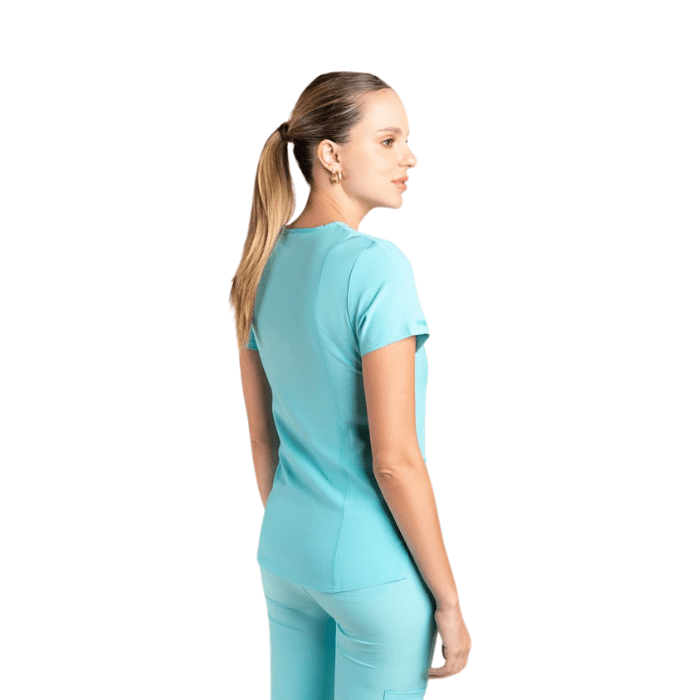Top clinico sport stretch MT-S03 turquesa SCORPI3