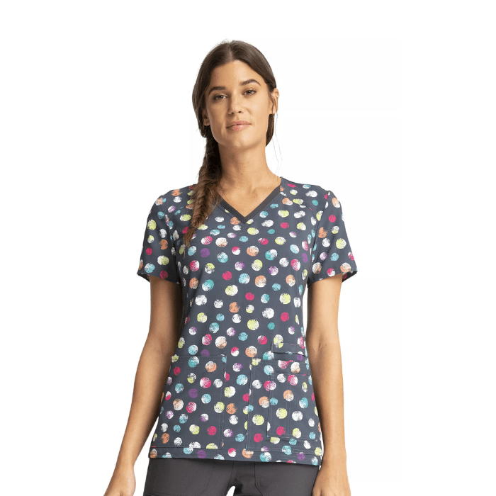 Top clinico estampado PYDT CHEROKEE I Flex1