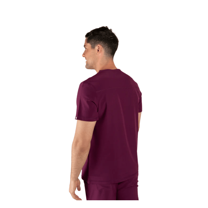 Top clinico hombre SPORT STRETCH SCORPI Burdeo1