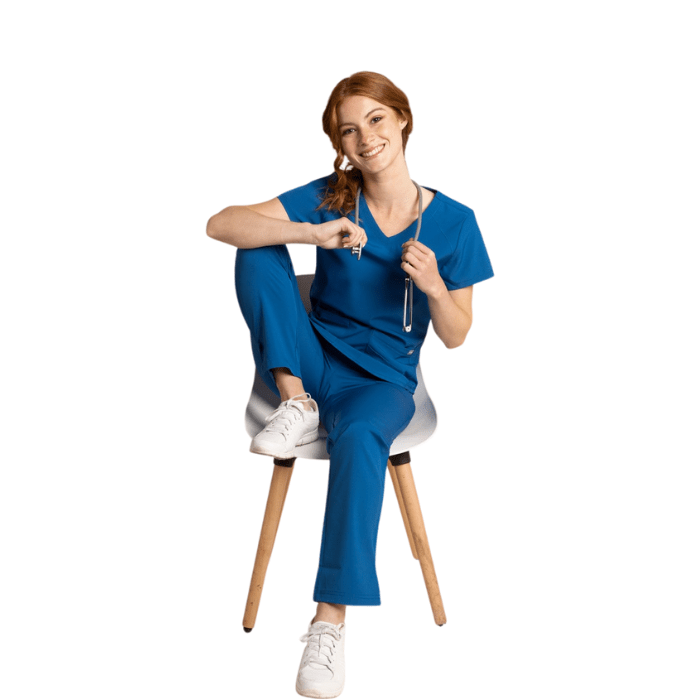 Top clinico antifluidos WONDER SCORPI azul rey