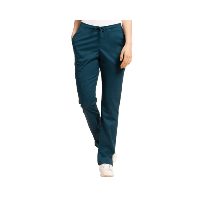 Pantalon clinico  WORK SCORPI verde petroleo4