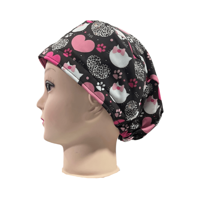 Cofia negra sublimada Gatitos1