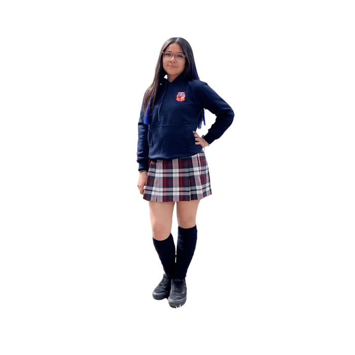 Falda cuadrille Colegio Puerto Natales3