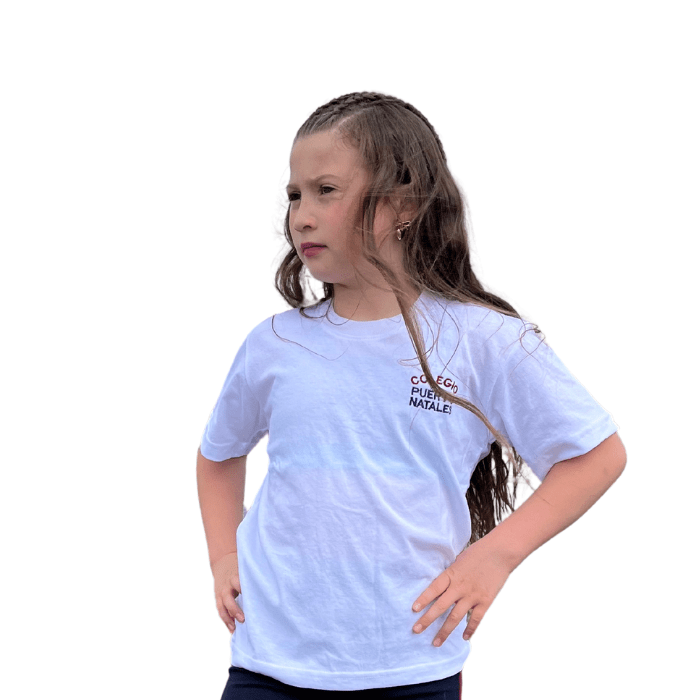Polera blanca Colegio Puerto Natales3