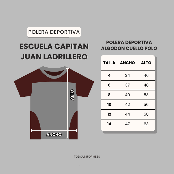 Polera deportiva Escuela Capitán Juan Ladrilleros4