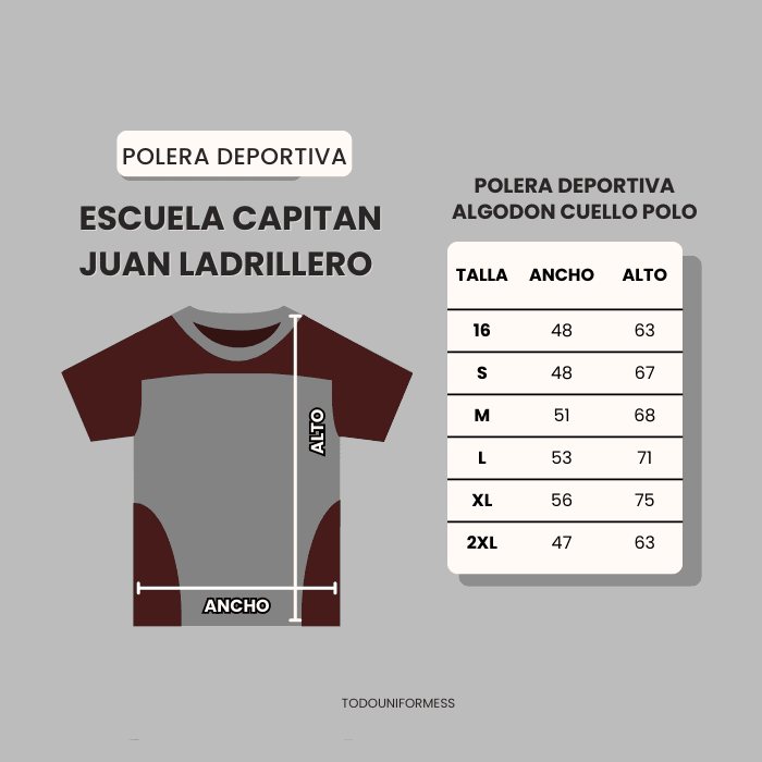 Polera deportiva Escuela Capitán Juan Ladrilleros5