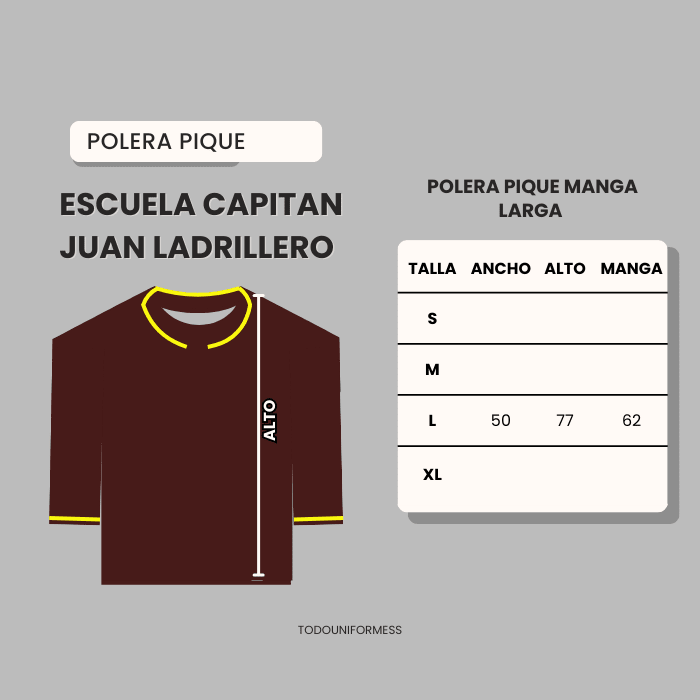 Polera piqué Escuela Juan Ladrilleros4