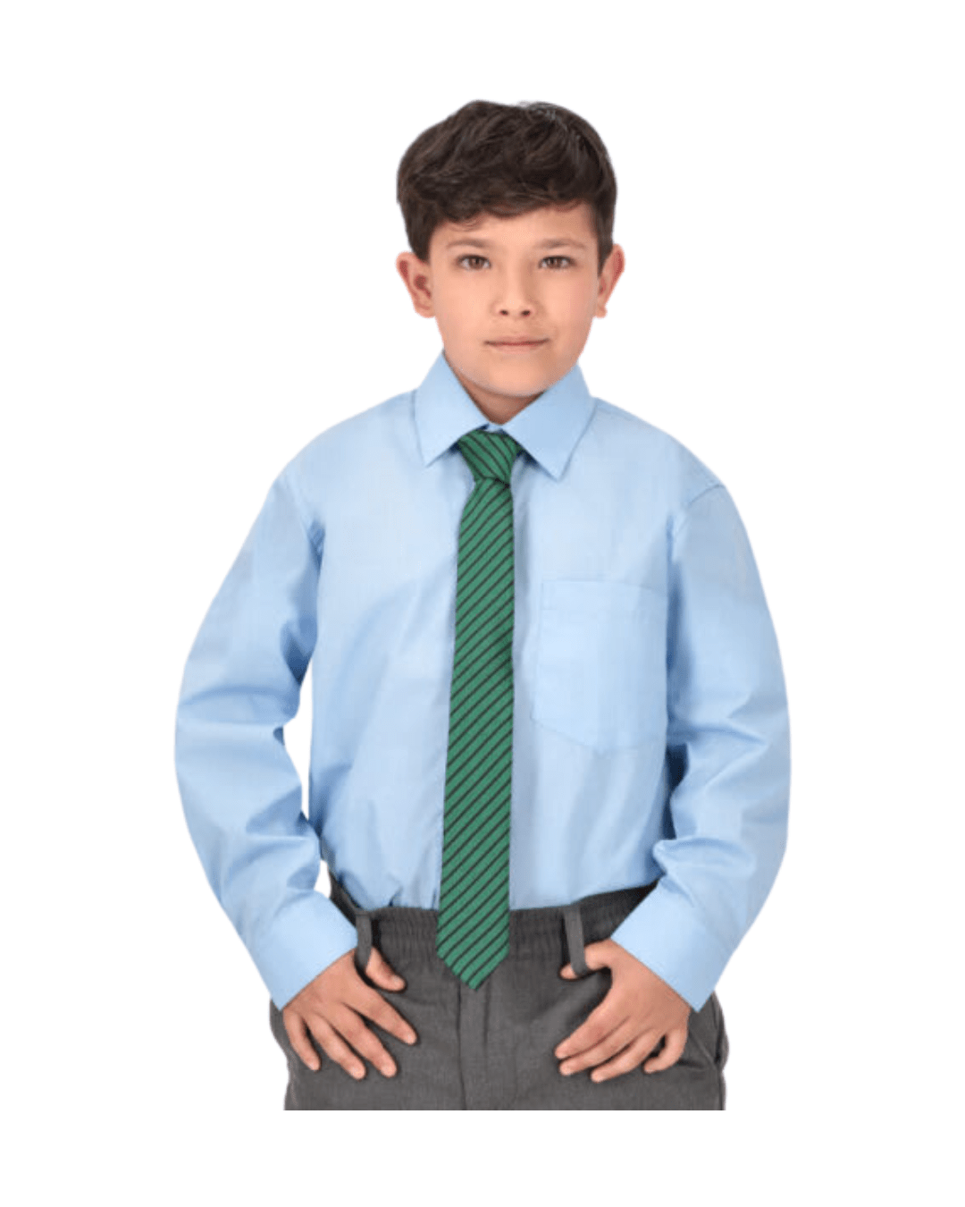 CAMISA ESCOLAR CELESTE