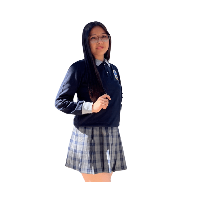 Falda cuadrille Liceo Politecnico Luis Cruz Martinez2