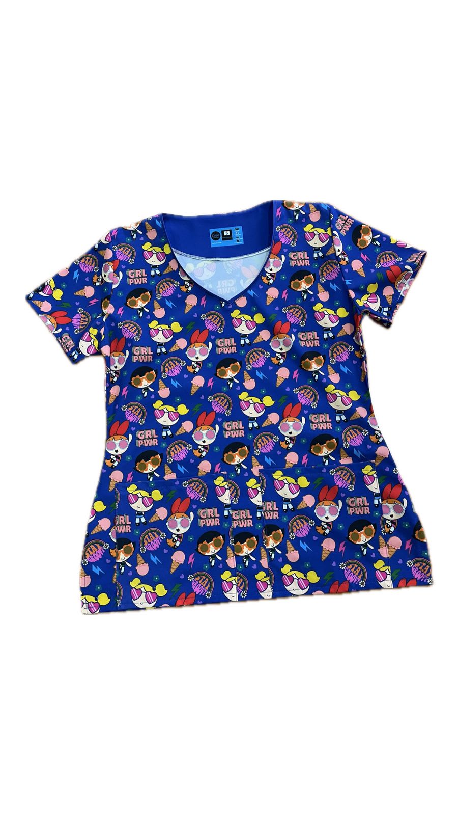 Top  Chicas Superpoderosas CAPS azul rey1