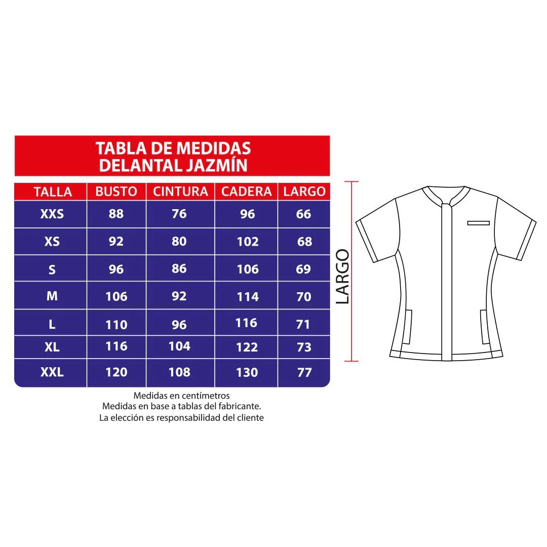 Top clínico antifluido con cierre JASMIN RIPHOLIA negro2