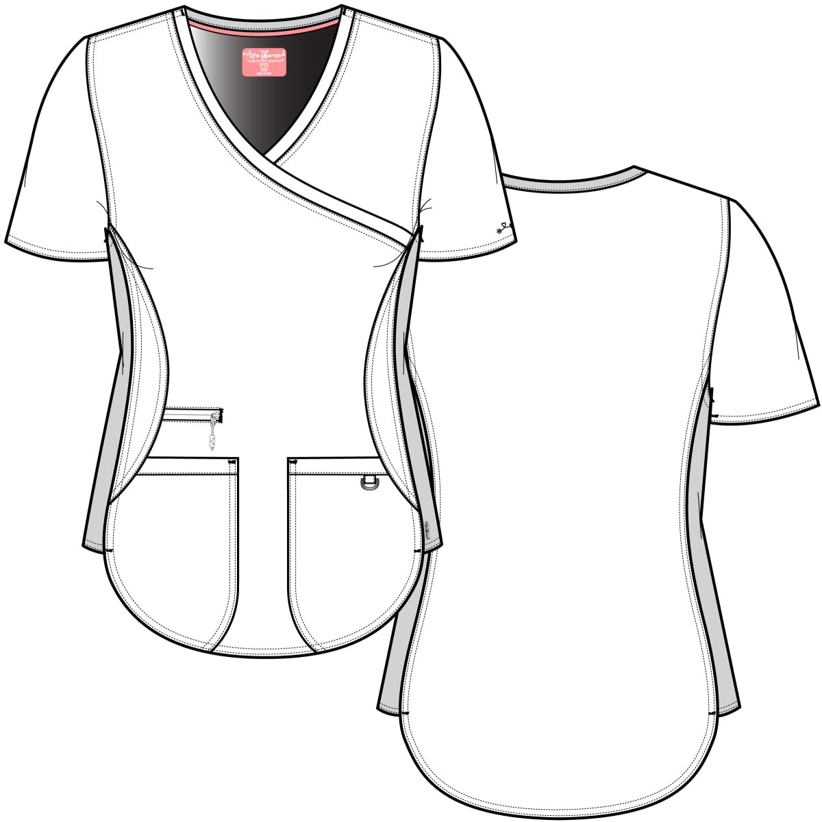 Top clinico ava therese 1057 Zavate negro1