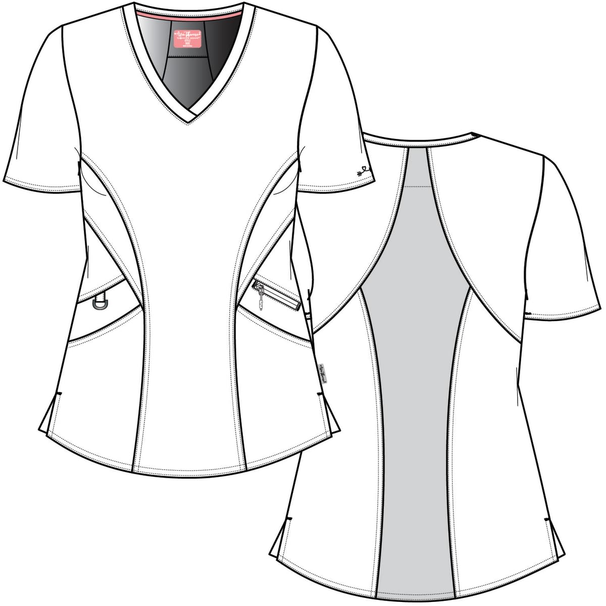 Top clinico ava therese 1084 Zavate celeste4