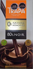 Chocolate 80% Cacao Sin Azúcar