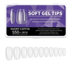 TIPS SOFT GEL BOX SHORT COFFIN (LIMADO) 550PCS