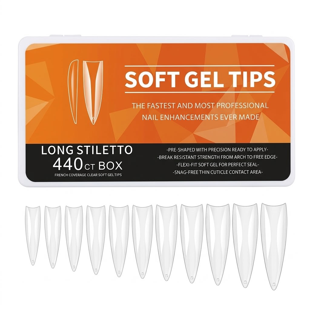 TIPS NORMAL BOX LONG STILETTO (SEMI RECTO) 440PCS1