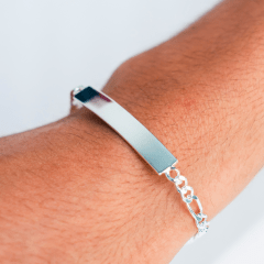 Pulsera Esclava con Placa