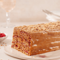 CATALINA HARGOUS - TORTA CROCANTE NUEZ FRAMBUESA MANJAR