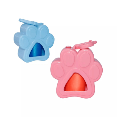 DISPENSADOR BOLSAS HUELLA ROSADO