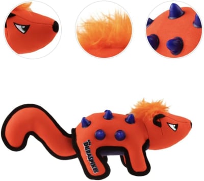 Gigwi Duraspikes Extra Durable ardilla naranja