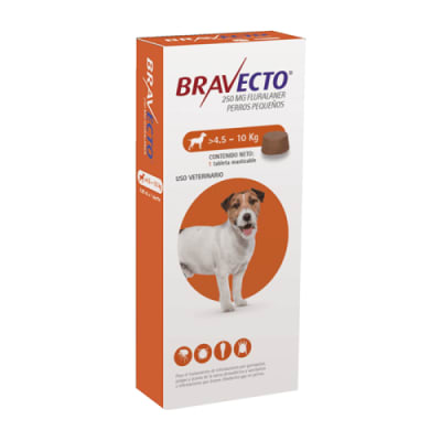 BRAVECTO 250MG PARA PERRO (4.5 A 10 KG)-1 TAB