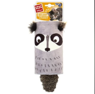 Gigwi Melody Chaser Tube/Plush Mapache