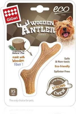 Gigwi Wooden Antler Madera Natural X-Small