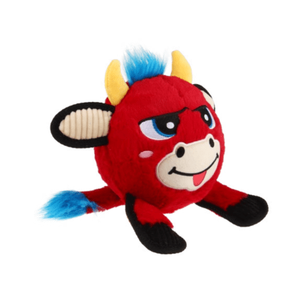 Gigwi Plush Jumball Rojo Bull Medium Size3