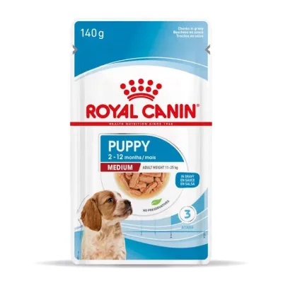 ROYAL CANIN SHN MEDIUM PUPPY CWP 10X140G3