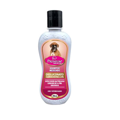 SHAMPOO PREMIUM MEDICADO CLORHEXIDINA 2.5% X 250 ML