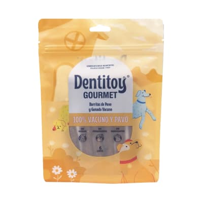 BARRITAS GOURMET DE VACUNO Y PAVO X 6 UNID1