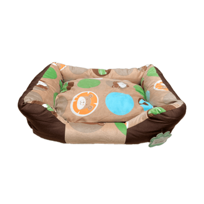 CAMA DE MASCOTA RECTANGULAR SAFARI