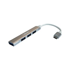 HUB 4 puertos USB tipo C con USB 3.0 x 1 + USB 2.0 x 3
