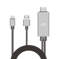 Adaptador USB tipo C a HDMI 4k de 1,8 M con cable USB de carga Mod. UL-CHDMICB