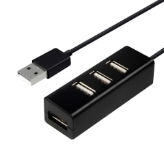 Mini HUB USB 2.0 4 puertos con cable de 80 cm / UL-HUB408