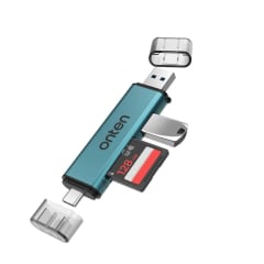 Lector de Memoria Dual SD + Micro SD USB 3.0 / OTN-CR537S