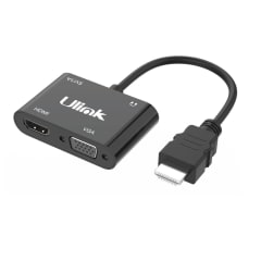 Conversor de HDMI a VGA/HDMI c/audio + micro USB / UL-CV3500HV