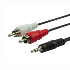 Cable de audio 3,5mm a 2 RCA de 1,5 mts